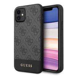 Etui Guess GUHCN61G4GLGR iPhone 11 szary/grey hard case 4G Stripe Collection