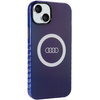 Audi IML Big Logo MagSafe Case iPhone 15 Plus / 14 Plus 6.7" niebieski/navy blue hardcase AU-IMLMIP15M-Q5/D2-BE