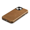 iCarer Case Leather genuine leather case for iPhone 14 Plus braun (WMI14220703-TN) (MagSafe compatible)