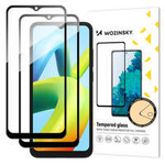 Wozinsky Full Glue Tempered Glass 2x Tempered Glass For Xiaomi Redmi A2 / Redmi A1 9H Full Screen Full Cover With Black Frame