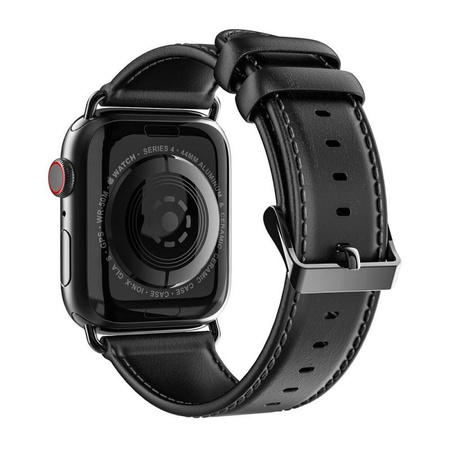 DUX DUCIS YA - pasek z naturalnej skóry do Apple Watch 38/40/41mm czarny