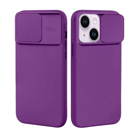 Etui XIAOMI REDMI NOTE 12 5G Silikonowe z Osłoną na Aparat Nexeri Silicone Lens ciemny fiolet