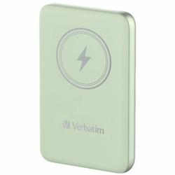 Verbatim Powerbank indukcyjny `n` Go 15W 10000mAh Wireless Magnetic zielony/green 32246