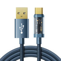 Joyroom USB-Kabel - USB Typ C zum Laden / Datenübertragung 3A 1,2m blau (S-UC027A12)