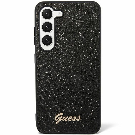 Oryginalne Etui GUESS Hardcase GUHCS24MHGGSHK do Samsung S24 Plus (Glitter Script / czarny)