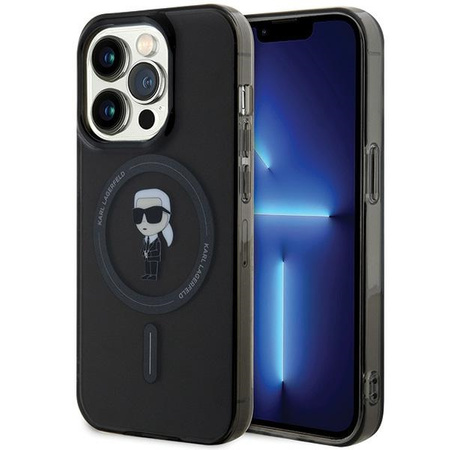 Karl Lagerfeld IML Ikonik MagSafe case for iPhone 15 Pro - black