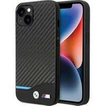 Etui BMW BMHCP13M22NBCK iPhone 13 6.1" czarny/black Leather Carbon