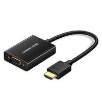 Ugreen Kabel Adapterkabel HDMI (männlich) - VGA (weiblich) schwarz (MM102)