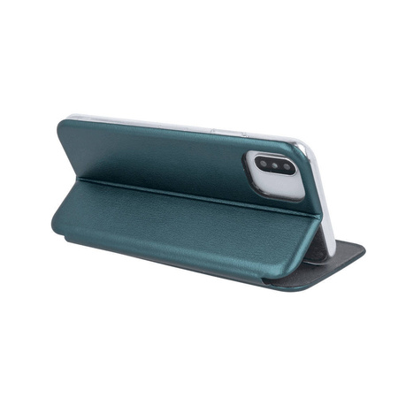 Etui IPHONE 11 portfel z klapką skóra ekologiczna Flip Elegance ciemnozielone