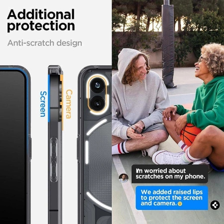 Etui Spigen Ultra Hybrid na Nothing Phone 2 - przezroczysto-szare