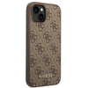 Guess GUHCP14MG4GFBR iPhone 14 Plus 6.7 &quot;brown / brown hard case 4G Metal Gold Logo