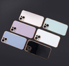 Lighting Color Case for Samsung Galaxy A12 5G gold frame gel cover white