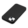 iCarer Litchi Premium Leather Case iPhone 14 Magnetic Leather Case with MagSafe Black (WMI14220709-BK)