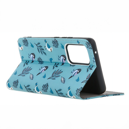 Etui Smart Trendy Winter Birds do Samsung A13 5G / A04S