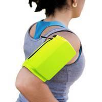 Elastic fabric armband armband for running fitness S, green