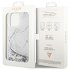 Guess GUHCP14XLCSGSGH iPhone 14 Pro Max 6.7" biały/white hardcase Liquid Glitter Marble