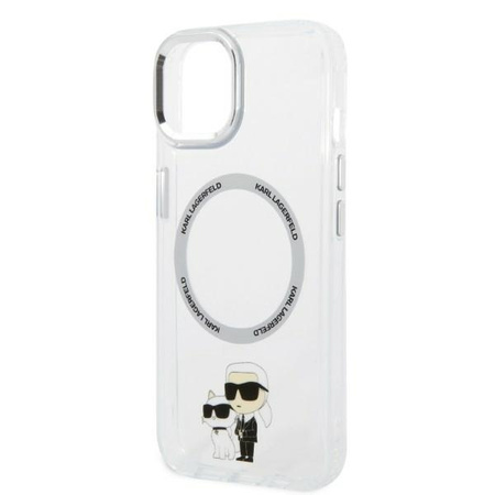 Karl Lagerfeld IML NFT Karl & Choupette MagSafe - Etui iPhone 14 Plus (przezroczysty)