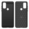 Carbon Case Flexible Schutzhülle Motorola Moto G Play 2022 schwarz