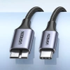 Kabel USB C / micro USB-B 3.0 Ugreen US565 5Gb/s 3A 0.5m - szary