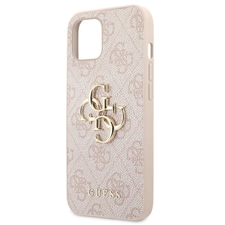 Guess nakładka do iPhone 13 6,1&quot; GUHCP13M4GMGPI różowy hard case 4G Big Metal Logo