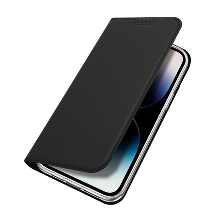 Etui do iPhone 15 Pro Max pokrowiec z klapką i portfelem Dux Ducis Skin Pro - czarne