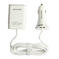 AWEI ład. sam. C-400 9.6A 4xUSB High Speed biały/white