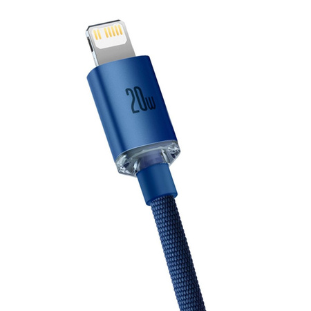 Baseus Crystal Shine Series Fast Charging Data Cable Type-C to iP 20W 2m Blue