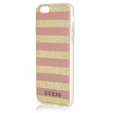 Etui Guess GUHCP6STGPI iPhone 6/6S pink hardcase Ethnic Chic Stripes 3D