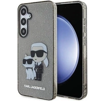 Etui Karl Lagerfeld Glitter Karl&Choupette na Samsung Galaxy S24+ - czarne