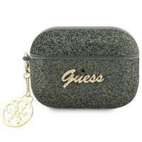 Guess GUAP2GLGSHA AirPods Pro 2 Cover Grün/Kaki Glitter Flake 4G Charm