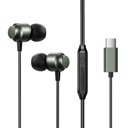 Joyroom JR-EC06 USB-C in-ear headphones - gray