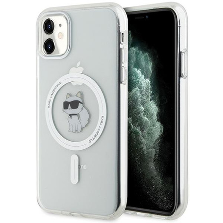 Karl Lagerfeld KLHMN61HFCCNOT iPhone 11 /Xr przezroczysty/transparent hardcase IML Choupette MagSafe