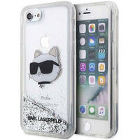 Karl Lagerfeld KLHCI8LNHCCS iPhone 7/8/ SE 2020/2022 silver/silver hardcase Glitter Choupette Head