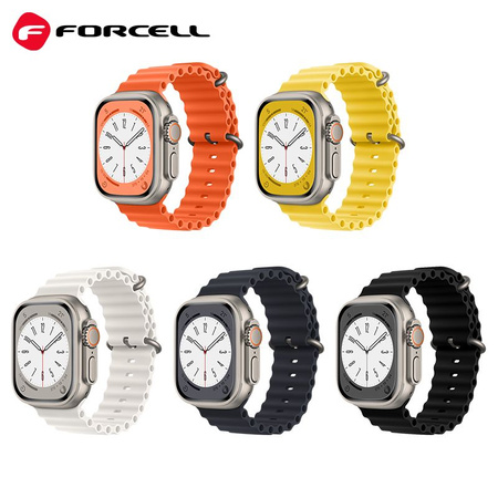 FORCELL F-DESIGN FA12 pasek / opaska do Apple Watch 38/40/41mm zólta