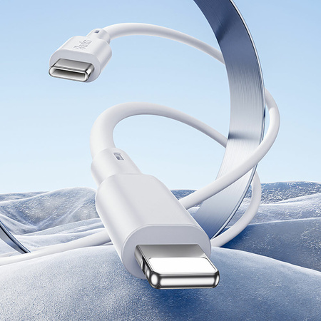 Benks Kabel D45 - USB na Lightning - 2,4A 1,2 metra biały