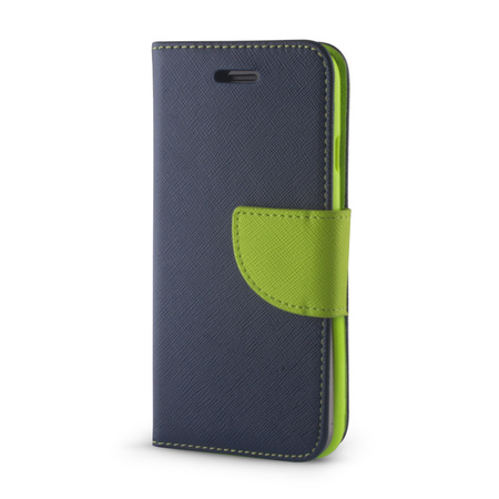 Etui Smart Fancy do Motorola Moto E13 granatowo-zielony