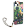 Case IPHONE 13 Guess Hardcase Flower Strap (GUHCP13MHFLSB) blue