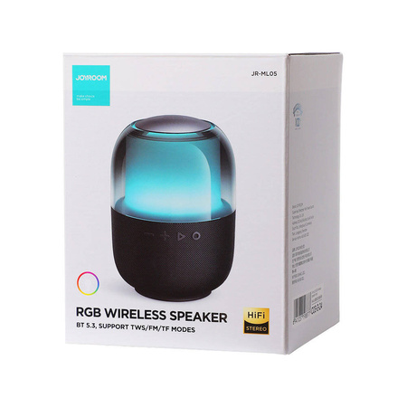 Joyroom kabelloser Bluetooth 5.3 RGB Lautsprecher schwarz (JR-ML05)