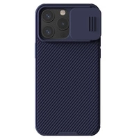 Pancerne etui Nillkin CamShield Pro Magnetic Case do iPhone 15 Pro Max z osłoną na aparat - fioletowe