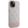 Guess nakładka do iPhone 15 Pro Max 6,7&quot; GUHCP15SG4GLPI HC PC/TPU 4G PU BOTTOM STRIPE różowa