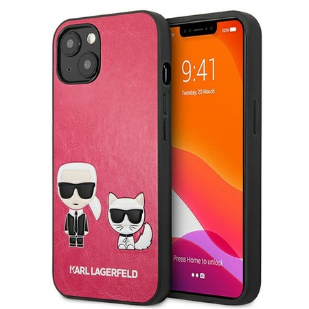 Karl Lagerfeld KLHCP13SPCUSKCP iPhone 13 mini 5,4" fuksja/fushia hardcase Ikonik Karl & Choupette