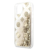 Oryginalne Etui IPHONE 13 MINI 5,4" Hardcase Peony Liquid Glitter GUHCP13SLGPEGO złote