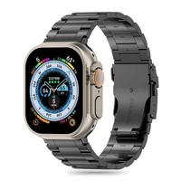 Tech-Protect Stainless Pro Armband für Apple Watch 4 / 5 / 6 / 7 / 8 / 9 / SE / Ultra 1 / 2 (42 / 44 / 45 / 49 mm) – Schwarz