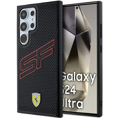 Oryginalne Etui FERRARI hardcase Big SF Perforated FEHCS24LPINK do Samsung Galaxy  S24 Ultra Czarny