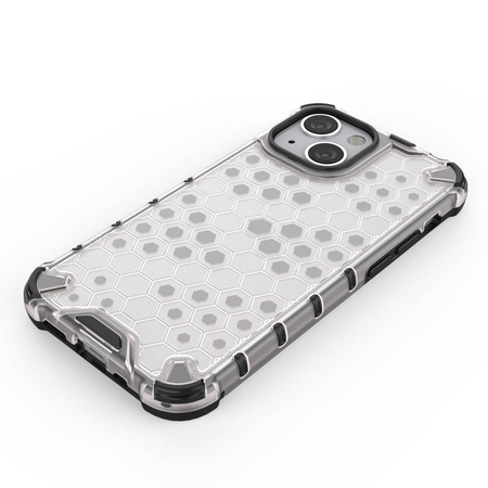 Honeycomb Case armor cover with TPU Bumper for iPhone 13 mini black