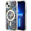 Guess GUHMP14SHLEOPWB iPhone 14 6.1&quot; Blau/Blau Hardcase Leopard MagSafe