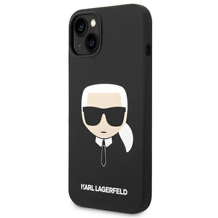 Karl Lagerfeld Silicone Ikonik Karl`s Head MagSafe - Etui iPhone 14 Plus (czarny)