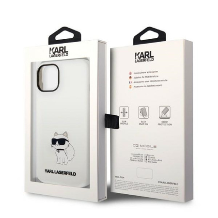 Karl Lagerfeld Silicone NFT Choupette - Etui iPhone 14 Plus (biały)