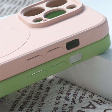 MagSafe Compatible Silicone Case for iPhone 15 Plus Silicone Case - Pink