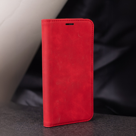 Etui Smart Suede do Xiaomi Redmi A3 4G (Global) czerwone